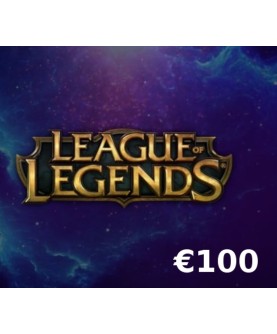 League of Legends 100 EUR Prepaid RP Card Key EUROPE